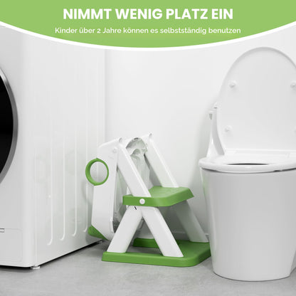 COOSEYA Toilettentrainer mit Treppe, 2-in-1 Toilettensitz für Kinder
