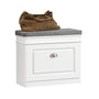 SoBuy FSR82-K-W Schuhbank mit Stauraum und Sitzkissen - Weiss. Weiße Bank für Schuhaufbewahrung und Sitzkomfort.