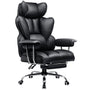 GTPLAYER Gaming Stuhl – Stoff Schwarz mit Fussstuetze. Ergonomischer Gaming-Stuhl aus Stoff, schwarz, mit integrierter Fussstuetze zum Zocken.