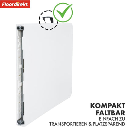 Floordirekt Klapptisch Akita 183x76 cm - Buffettisch mit Tragegriff