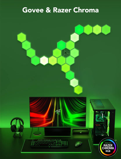 Govee LED Hexagon Panels Smart Gaming Wandleuchte - 10er Set