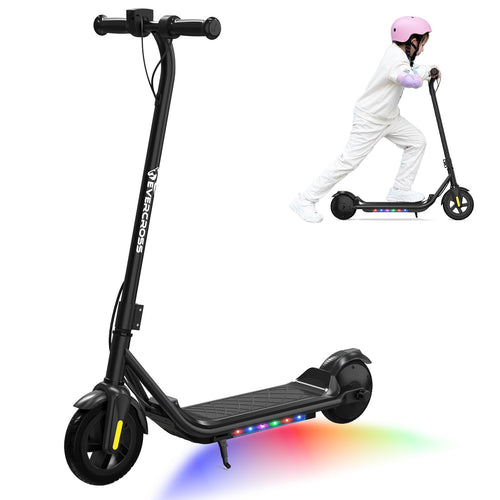 EVERCROSS Elektroroller Kinder Leicht - 7 Farben LED Lichter. Kompakter Roller mit 7-farbigen LED-Lichtern. Dient der Fortbewegung von Kindern.