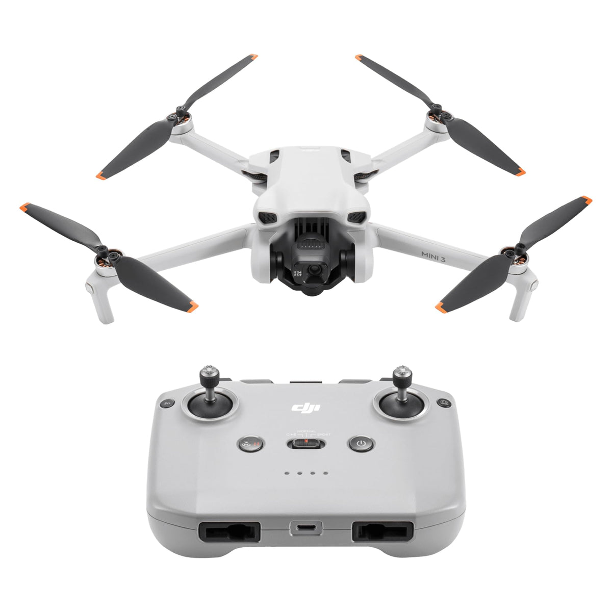 DJI Mini 3 Drohne – Faltbare 4K HDR Kameradrohne unter 249 g, mit DJI RC-N1 Fernsteuerung