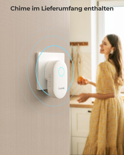 Reolink 5MP PoE Video-Türklingel kabelgebunden mit Chime