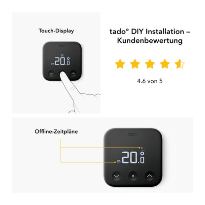 tado° Smartes Thermostat X - Fussbodenheizung & Boiler Zusatz