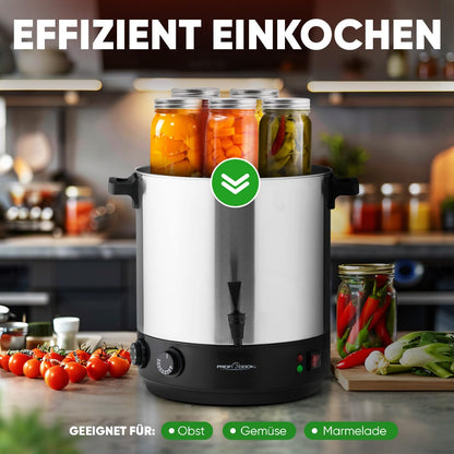 ProfiCook PC EKA 1283 Heissgetränke- & Einkochautomat - 32L Edelstahl