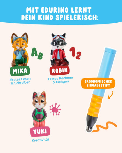 Edurino 3-in-1 Starterset Digitales Lernspiel inkl. Stift