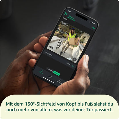 Blink Videotürklingel mit Sync-Basismodul, HD-Video, schwarz