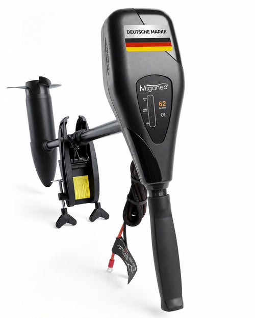 Miganeo Elektro-Aussenborder TRS 62 lbs Bootsmotor, 696 W, 12 V – elektrischer Antrieb für Schlauchboote