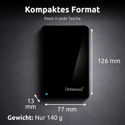 Intenso Portable Hard Drive 1TB Externe Festplatte USB 3.2 Refurbished