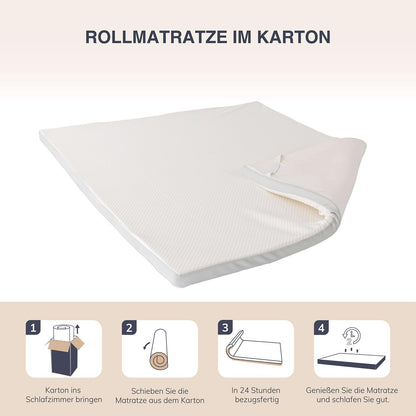 EGO HOME Matratzentopper Memory-Schaum 140x200cm - 5cm hoch