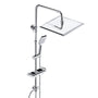 JOHO Edelstahl Duschsystem - Regendusche Chrom 30x30cm ohne Armatur. Glänzendes System für flächiges Duschen.