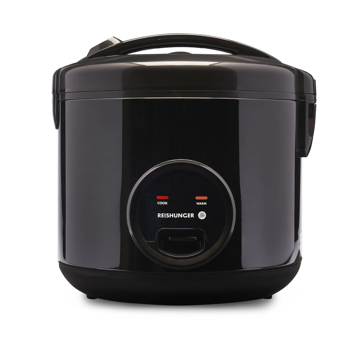 REISHUNGER Reiskocher & Dampfgarer 1.8L - Keramik Schwarz. Schwarzer, zylindrischer Keramik-Reiskocher zum Kochen von Reis und Dampfgaren.