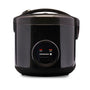 REISHUNGER Reiskocher & Dampfgarer 1.8L - Keramik Schwarz. Schwarzer, zylindrischer Keramik-Reiskocher zum Kochen von Reis und Dampfgaren.