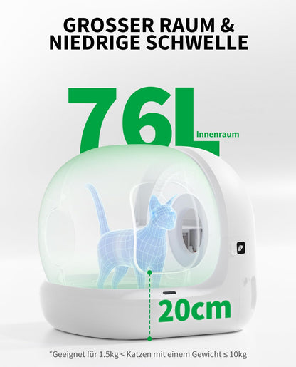 PETKIT Pura Max 2 selbstreinigende Katzentoilette N50 für mehrere Katzen
