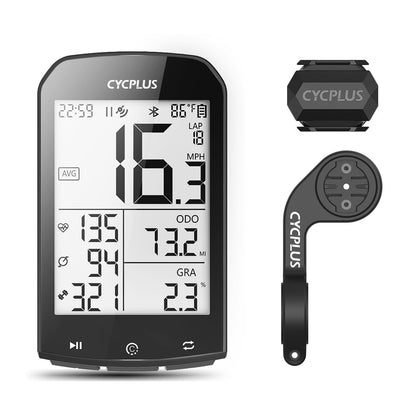 CYCPLUS GPS Fahrradcomputer Set M1+Z1+C3 mit Geschwindigkeitssensor