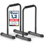 DH FitLife Dip Barren Calisthenics - Verstellbar 80-90 cm. Höhenverstellbare Parallelbarren zur Durchführung von Dips, L-Sits und Push-ups.