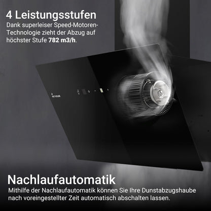 KKT KOLBE Dunstabzugshaube TRIO6025S Wandhaube 60 cm schwarz