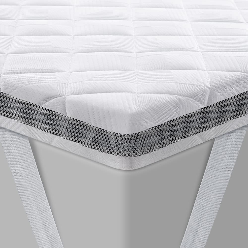 BedStory Gel Matratzentopper 180x200 cm, H3/H4, 7,5 cm hoch, Matratzenauflage mit 3D-Netz-Bezug und Eckgummis