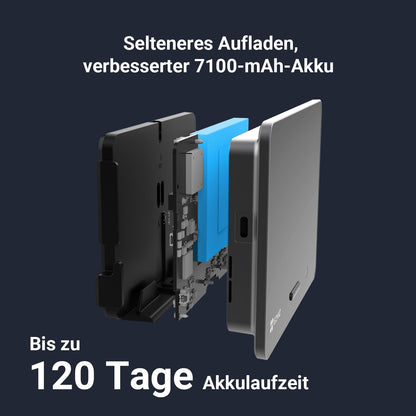EZVIZ EP4 WLAN Türspion mit 4K Kamera, 5,5-Zoll-Display, Silber