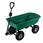 TALK-POINT Gartenwagen mit Kippfunktion 75 Liter bis 300 kg belastbar, Kunststoffwanne und Luftbereifung