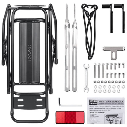 CXWXC Kadacha Fahrradgepäckträger 26–29 Zoll / 700C, Aluminium