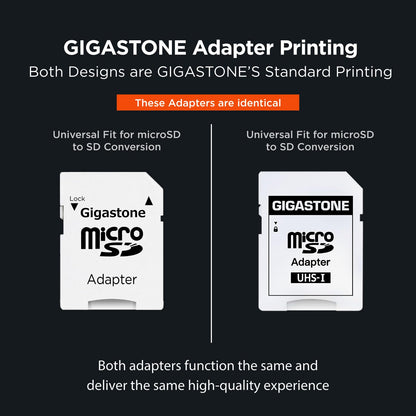 Gigastone microSDXC Speicherkarte 128 GB 2er-Pack inkl. SD-Adapter