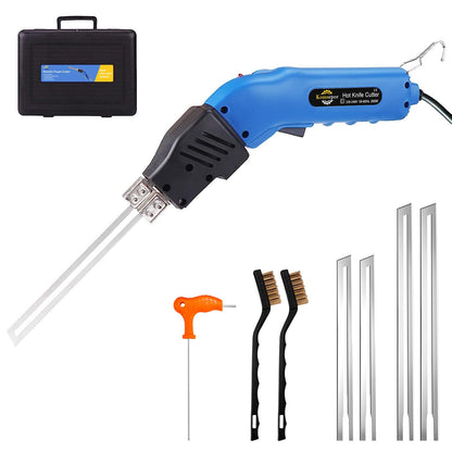 Komsepor 200W Styroporschneider Heissmesser. Blaues, luftgekühltes Heissmesser zum präzisen Schneiden von Styropor.