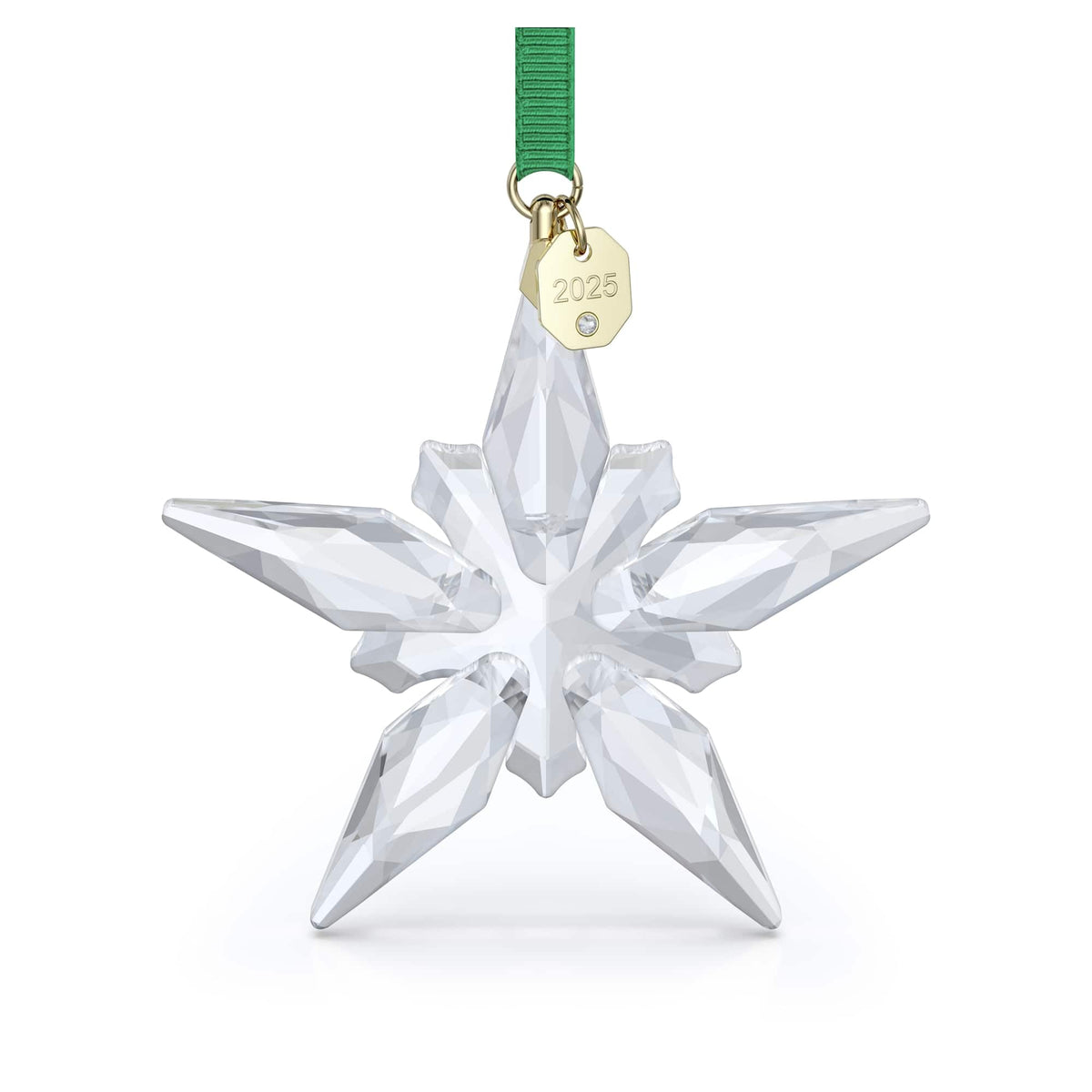 Swarovski Annual Edition Kristall Christbaumschmuck - 2025, facetierter, klarer Kristall, zur festlichen Dekoration am Weihnachtsbaum.