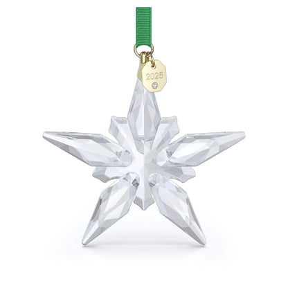 Swarovski Annual Edition Kristall Christbaumschmuck - 2025, facetierter, klarer Kristall, zur festlichen Dekoration am Weihnachtsbaum.