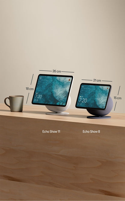 Amazon Echo Show 8 Smart Display mit 8,7-Zoll-HD-Touchscreen, Weiss