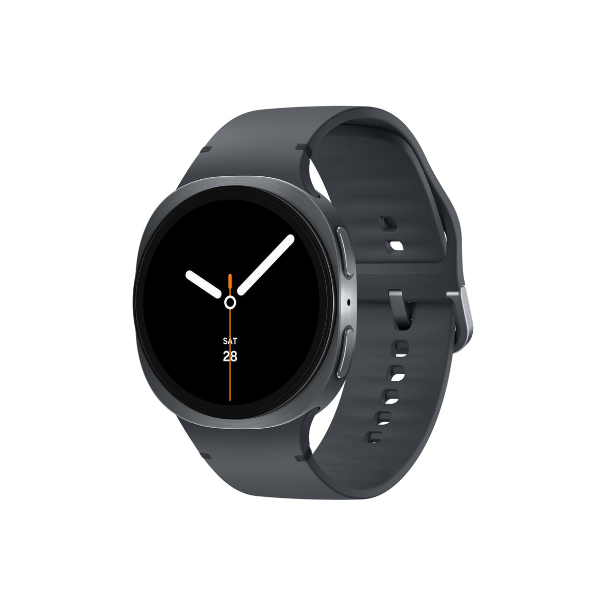 Samsung Galaxy Watch8 Smartwatch 44mm Dunkelgrau Bluetooth, rundes Gehäuse, schwenkbarer Rahmen