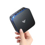 NiPoGi AK1PLUS Mini PC - Intel N95, 8GB RAM, 256GB SSD. Schwarzer, kompakter, rechteckiger Computer für Büro & Heim.