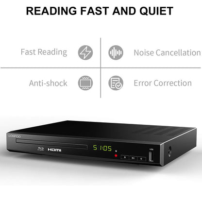 Universal HD Blu-ray Player Kompakt – Region B/2 HDMI