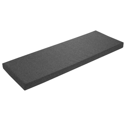 sleepling Bankauflage 140x50 cm dunkelgrau, Sitzkissen waschbar, rechteckig mit Stoffbezug