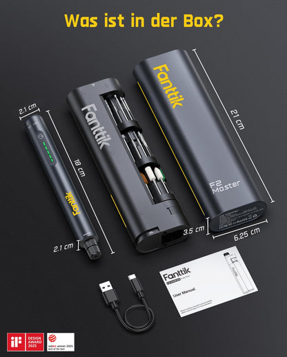 Fanttik F2 Master Mini Akku-Multifunktionswerkzeug, 35 Zubehörteile