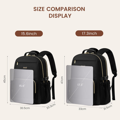LOVEVOOK Rucksack Damen 15,6 Zoll Laptopfach, wasserabweisend