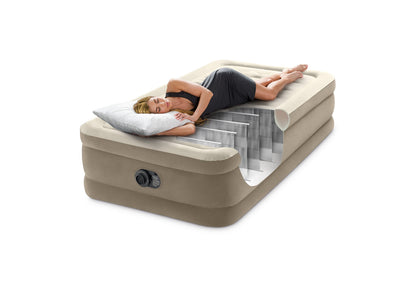 Intex Twin Ultra Plush Luftbett mit Fiber-Tech, 99 x 191 x 46 cm