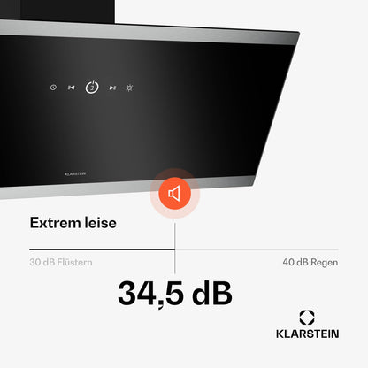 Klarstein FlashLine Kopffreihaube - 90cm Schwarz A++