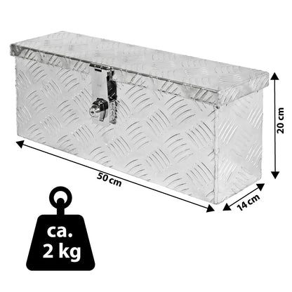 Trucky Truckbox D015 Deichselbox Aluminium abschliessbar 50x14x20 cm