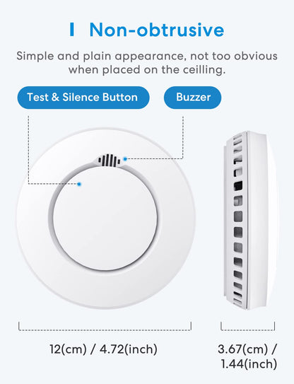 Meross WLAN Rauchmelder HomeKit - Vernetztes 3er Set