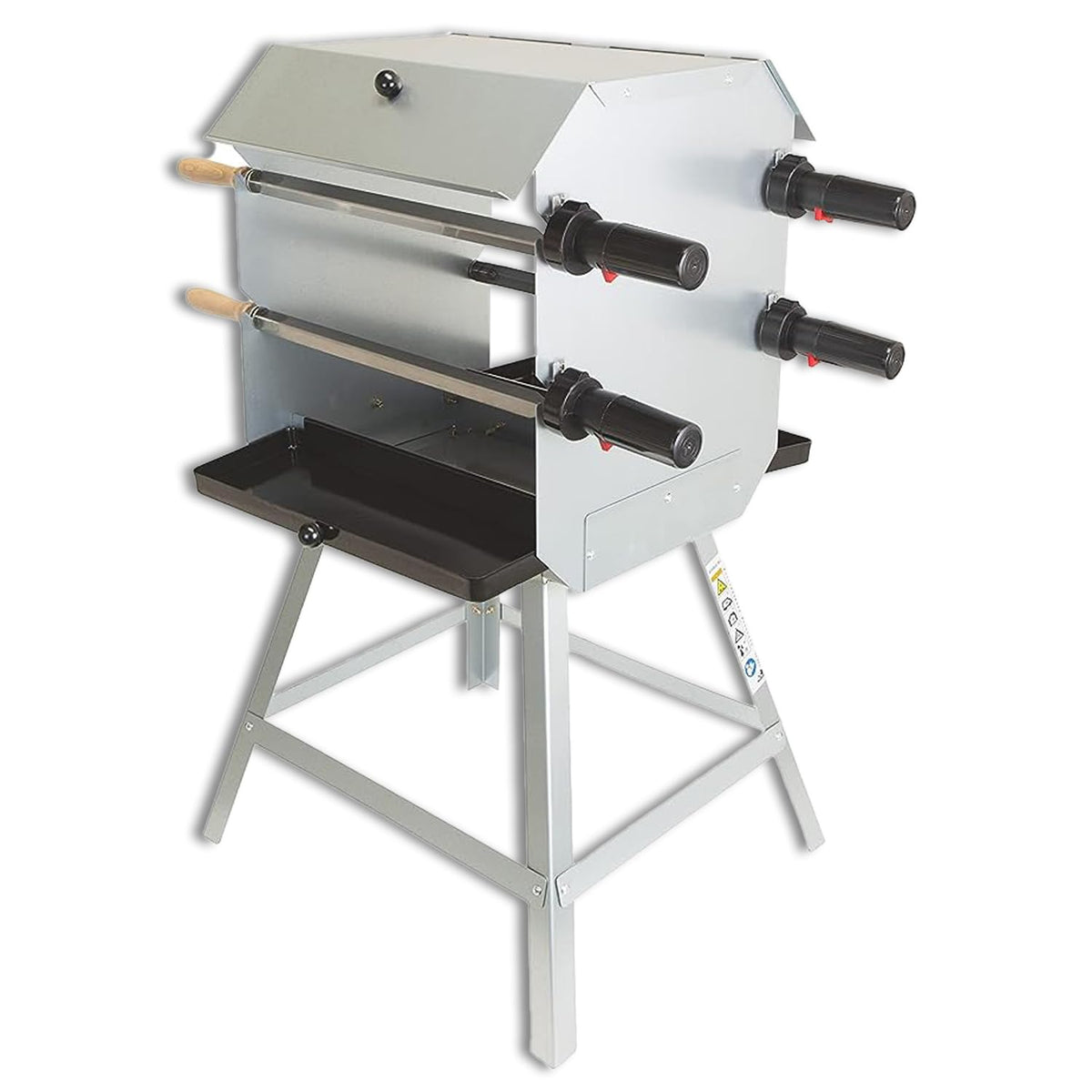 ACTIVA Mutzbratengrill 10840, Mangal-Grill mit Motor und 4 Spiessen aus legiertem Stahl