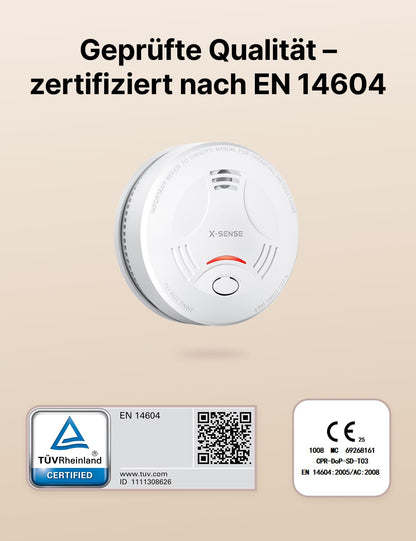 X-Sense Smart-Rauchmelder WLAN SD11-MR31 mit Basisstation, 3er-Set