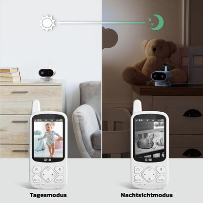 GHB Babyphone mit Kamera ABM800-EU, 720P HD, VOX, Nachtsicht