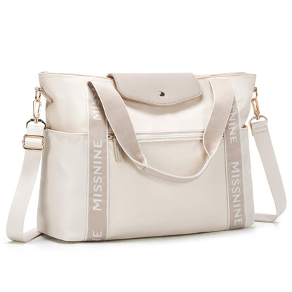 Missnine Laptoptasche Damen 15,6 Zoll Tote Bag Arbeitstasche
