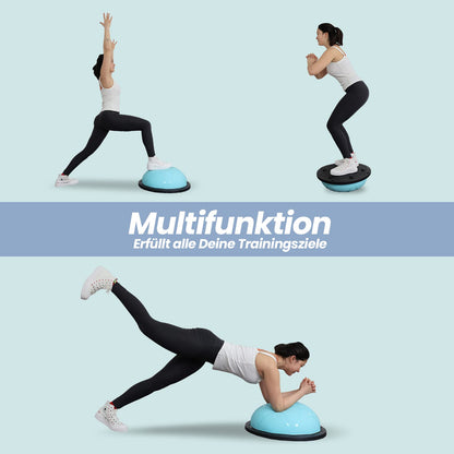 DH FitLife Balance Ball Yoga Gleichgewichtstrainer - Blau Φ60cm