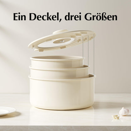 Redchef Topfset Abnehmbare Griffe Keramik – Antihaft 16/18/20cm