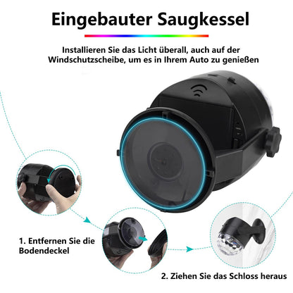 CATPOWER Mini-Discokugel LED-Partylicht mit Fernbedienung, 4er-Pack