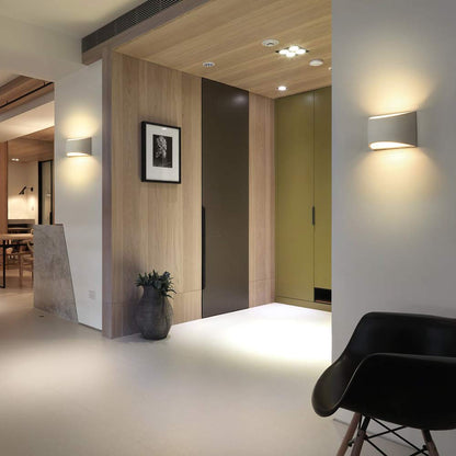HYDONG LED Gips Wandleuchte Up/Down – 2 Stück, weiss, warmweiss