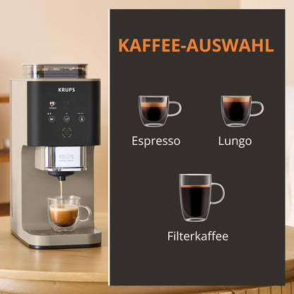 Krups Coffee Crush Extra Kaffeevollautomat SA402AE0 Beige